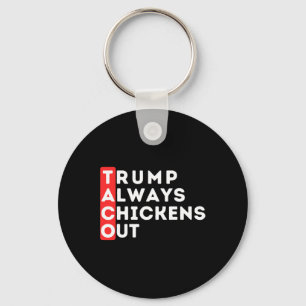 Llavero Taco - Trump Siempre se Echa para Atrás - Anti-tru
