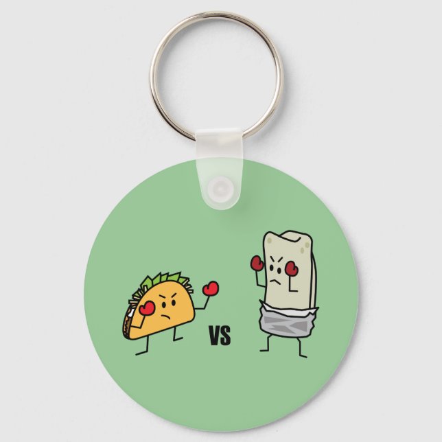 Llavero Taco vs burrito (Anverso)