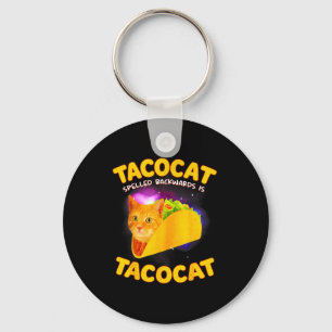 Llavero Tacocat deletreado al revés es tacocat gato meme t