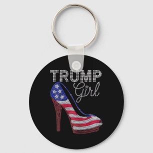 Llavero Tacones altos Stilettos Chica Trump Bandera Americ
