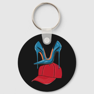 Llavero Tacones pisando Sombrero Rojo MAGA Elección 2024