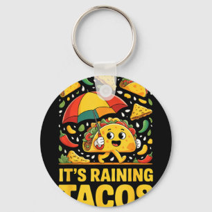 Llavero Tacos lloviendo paraguas divertido salsa nachos ch