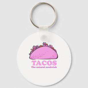 LLAVERO TACOS ROSADO