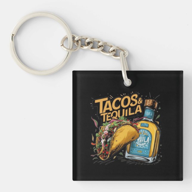 Llavero Tacos y Tequila (Frente)