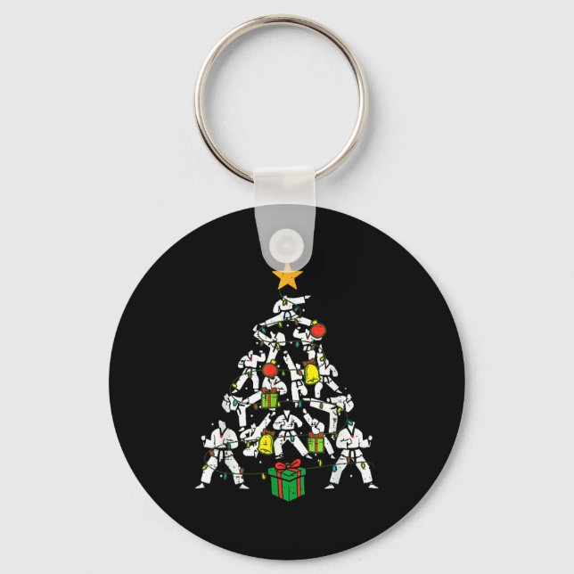 Llavero Taekwondo Christmas Tree Xmas Martial Arts Karate  (Anverso)