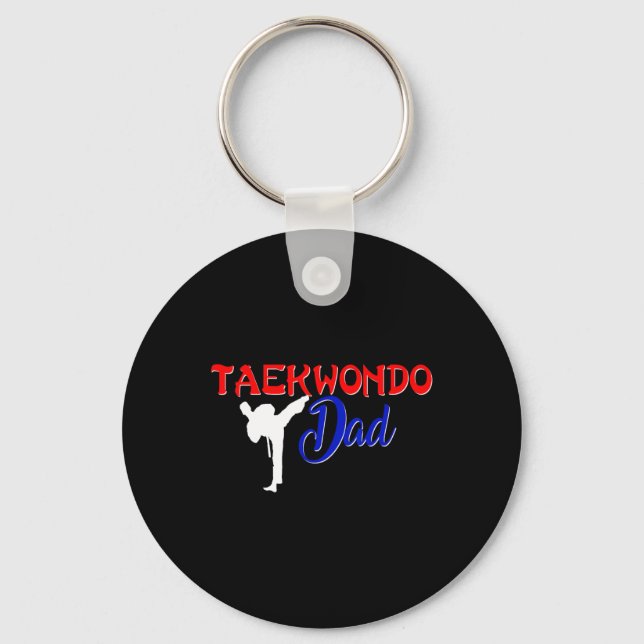 Llavero Taekwondo Dad Shirt Tae Kwon Do Martial Arts Fathe (Anverso)