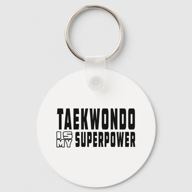 Llavero Taekwondo es mi superpotencia (Anverso)