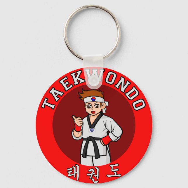 Llavero taekwondo guy badge 1 (Anverso)