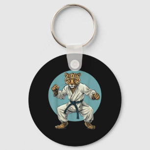Llavero Taekwondo Leopardo Kickboxing Animall Jiu-Jitsu