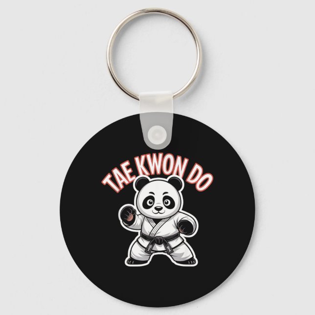 Llavero Taekwondo Panda - Mma Coreano Tkd (Anverso)
