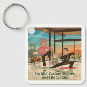 Llavero Tai Chi Moderno de Mitad de Siglo
