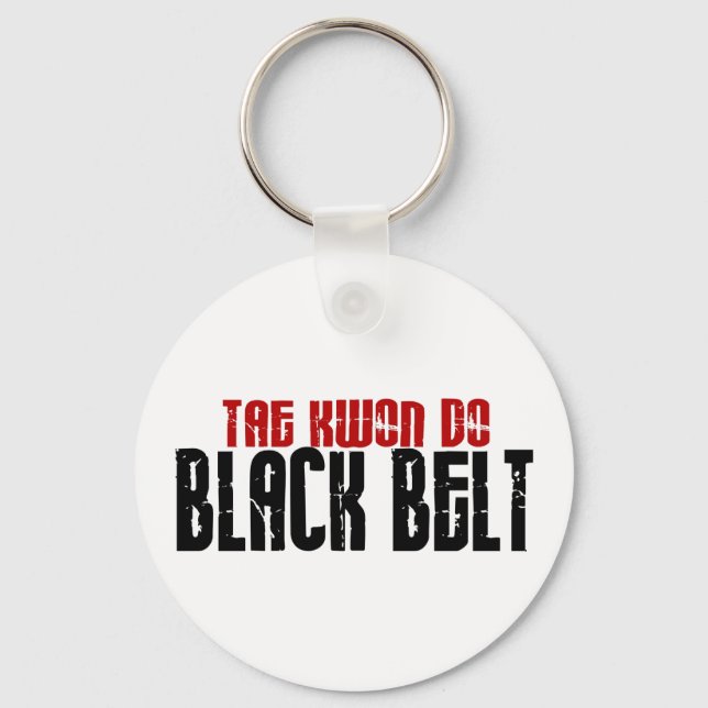 Llavero Tai Kwan Do Black Belt Karate (Anverso)