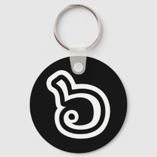 Llavero Tailandés Número 6 / Seis / ๖ (Ho/Hok) Idioma tail