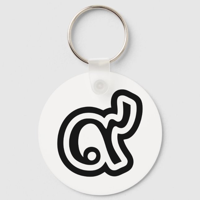 Llavero Tailandia Lucky Número 9 / Nueve / ๙ (Gao/Kao) Tha (Anverso)