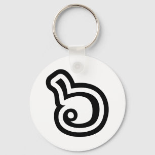 Llavero Tailandia Número 6 / Seis / ๖ (Ho/Hok) Idioma tail