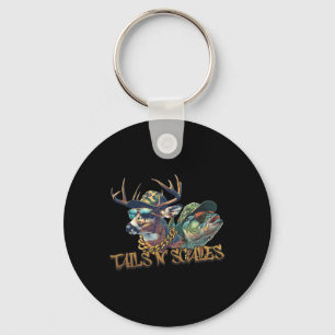 Llavero Tails N Scales Funny Cazando Padre Day Love Fishi