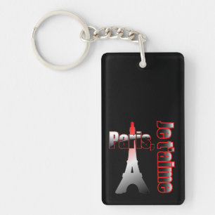 Llavero T'aime París de Je con la torre Eiffel