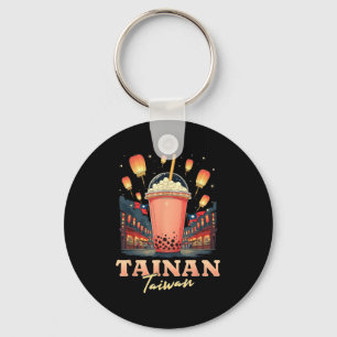 Llavero Tainan Taiwan Boba Bubble Tea Souvenir taiwanés