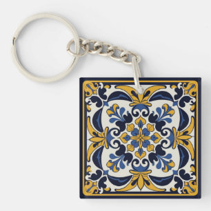 Llavero Talavera Tile Cinco