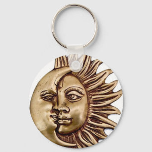 LLAVERO TALISMÁN DEL SOL Y DE LA LUNA