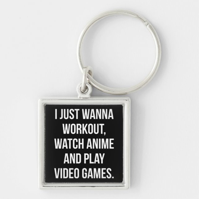 Llavero Taller, ver anime, jugar videojuegos - Gimnasio di (Frente)