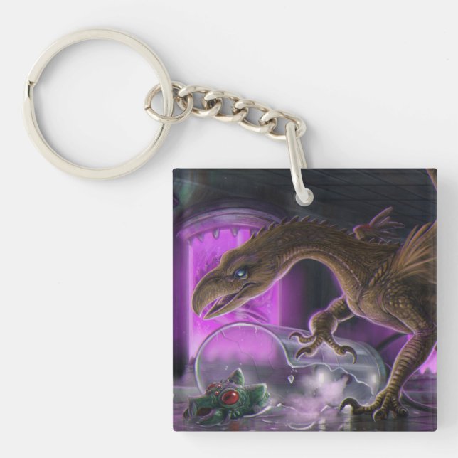 Llavero Talón En El Laboratorio - Keychain (Frente)