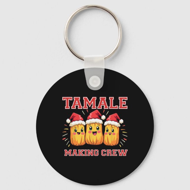 Llavero Tamale Making Crew Navidades Fiesta (Anverso)