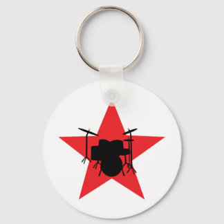 Llavero tambor de estrella roja