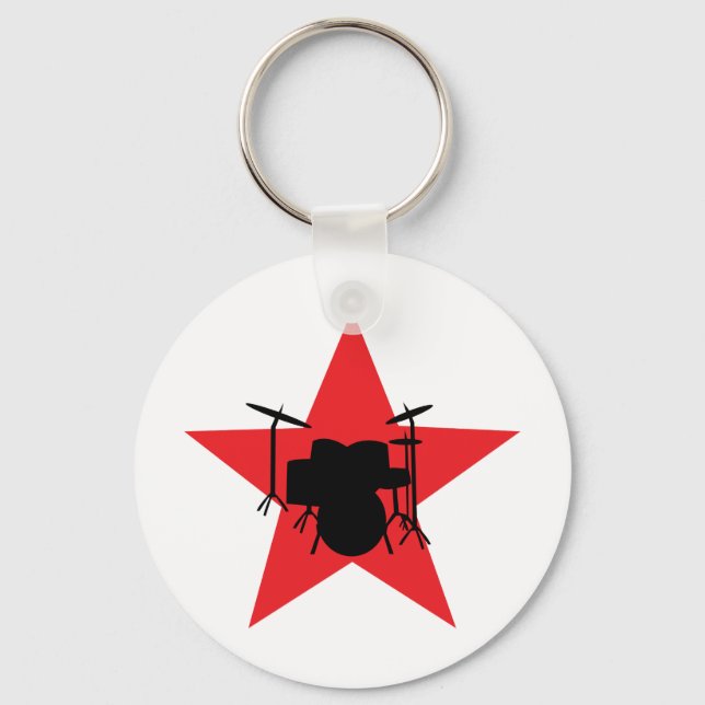 Llavero tambor de estrella roja (Anverso)
