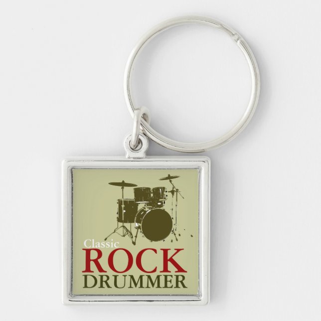 Llavero tambor de rock and roll (Frente)