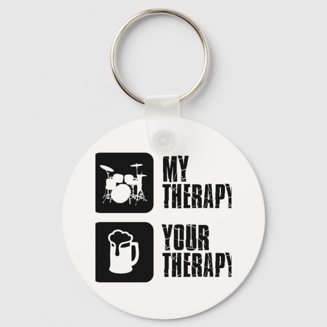 Llavero Tambores de mi terapia (Anverso)