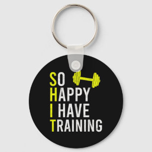 Llavero Tan Feliz De Tener Entrenamiento En El Gym Weightl
