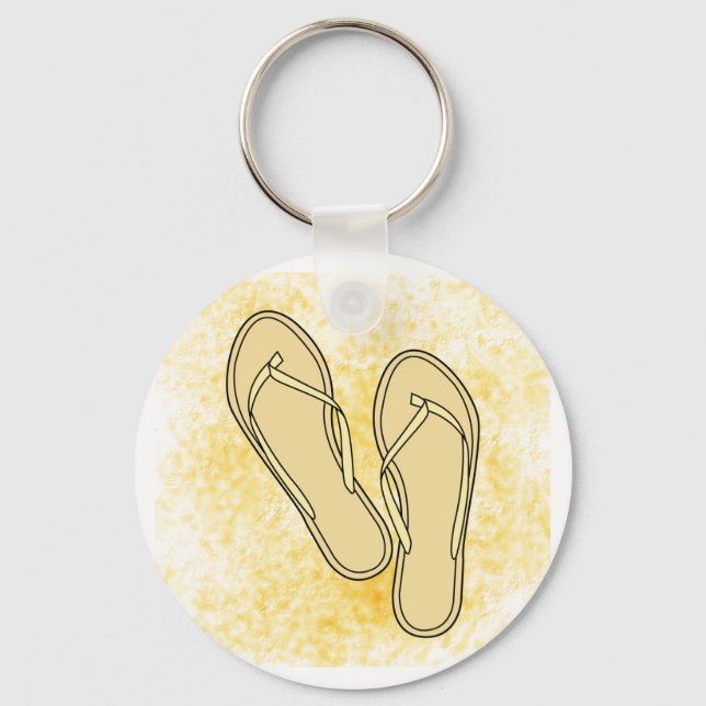 Llavero Tan Flip Flops Keychain (Anverso)