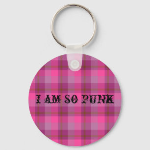 Llavero tan punky de la tela escocesa