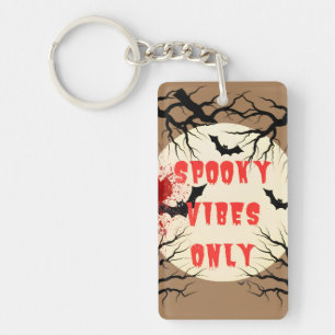 Llavero Tan sólo vibes de Halloween y salpicaduras de sang