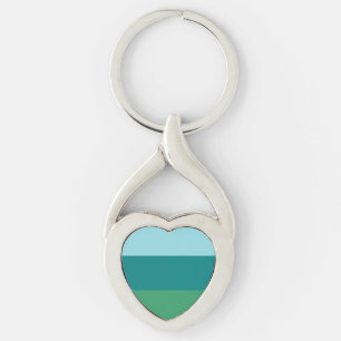 Llavero Tanager Turquesa, Azul Teal y Verde Kelly Horiz