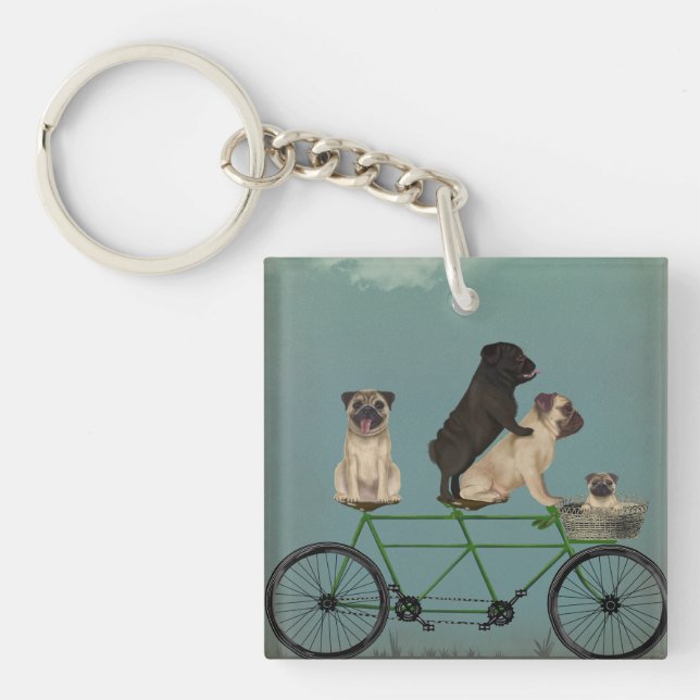 Llavero Tandem Pug (Frente)