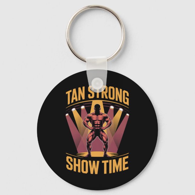 Llavero Tanning Bed Tan Fuertes Atletas Gym Goers Bronze T (Anverso)