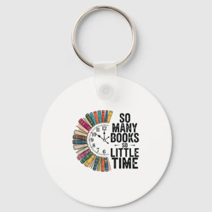 Llavero Tantos libros, poco tiempo, amor retro de libros