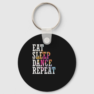 Llavero Tanzania: "Eat Sleep Dance Repeat"