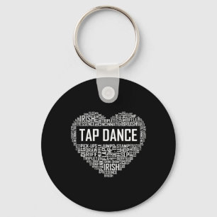 Llavero Tap Dance Heart Lover Regalos de bailarina de tap