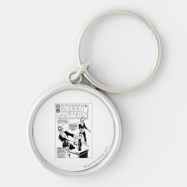 Llavero Tapa de Linterna Verde y Sinestro, negro y blanco (Frente)