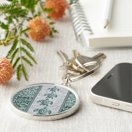 Llavero Tapa y honu hawaianos tradicionales