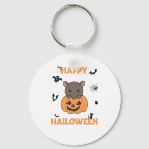 Llavero Tapir En Calabaza Cute Tapire Feliz Halloween
