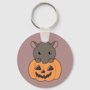 Llavero Tapir En Calabaza Cute Tapire Feliz Keyeen De Hall