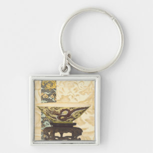 Llavero Tapiz asiático con diseño de bolas y dragones