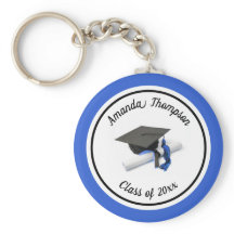 Tapón y tapón de graduación negro y azul