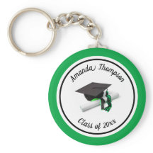 Tapón y tapón de graduación negro y verde