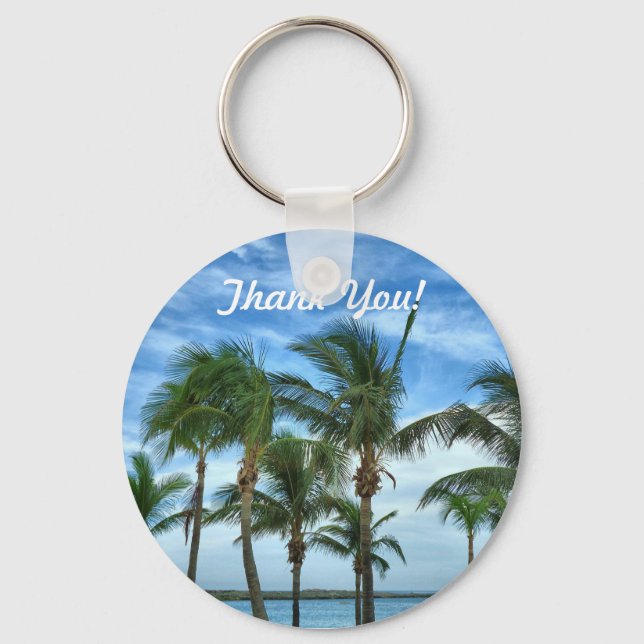 Llavero Tarde Tropical Gracias Keychain Regalo (Anverso)