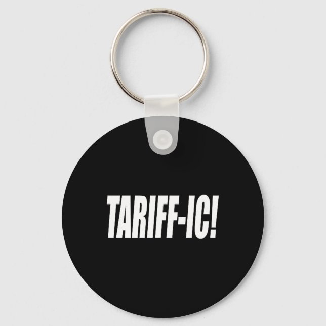 Llavero Tarifa arancelaria Trump Tarifa Terrible Comercio  (Anverso)